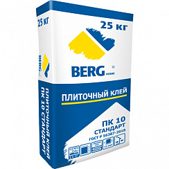 Клей ПК10 плит (керамогранит) вн/нар раб 25кг BERGhomе